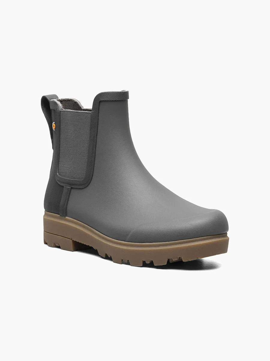 BOGS HOLLY CHELSEA CASUAL BOOTS DARK GREY