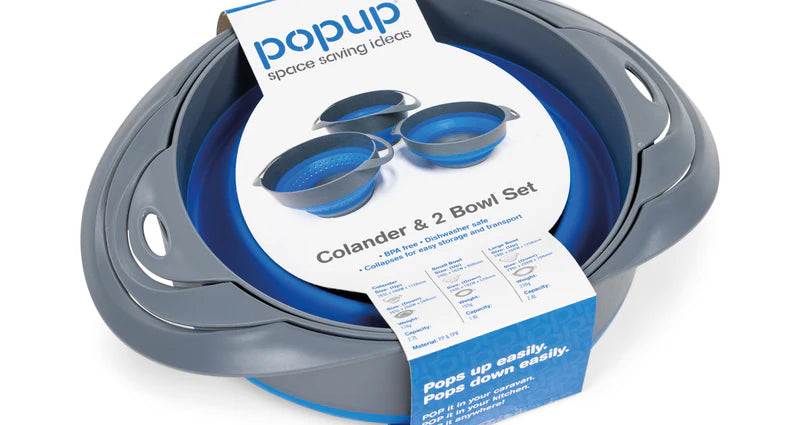 POPUP COLANDER AND BOWL SET