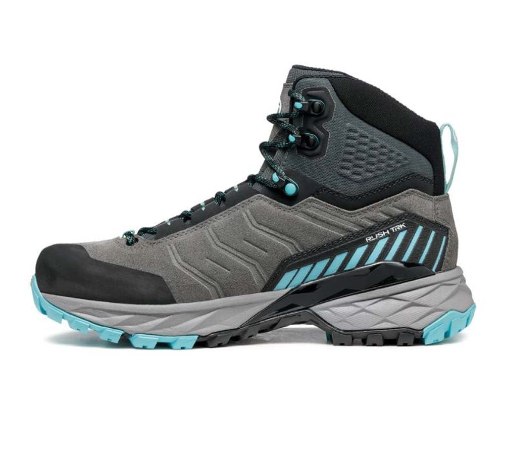 SCARPA RUSH TREK GTX WOMEN'S HIKING BOOTS MIDGRAY-AQUA