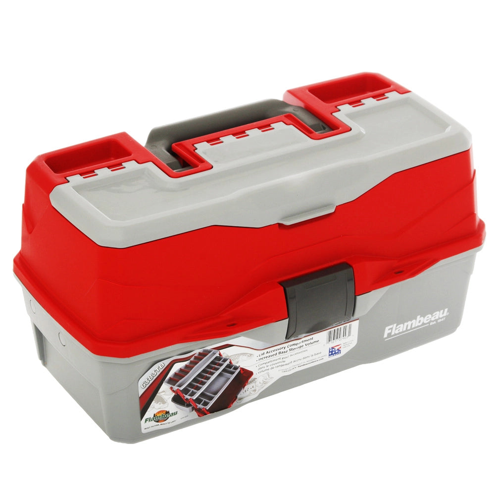FLAMBEAU 3 TRAY TACKLE BOX RED