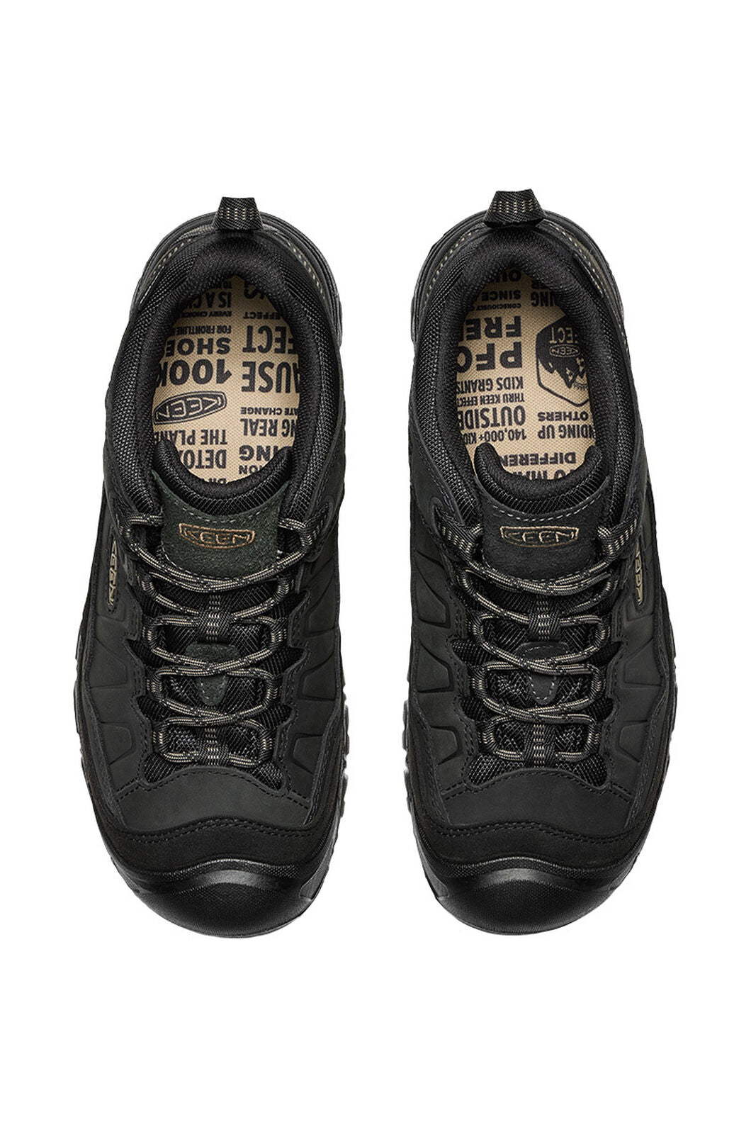 MENS TARGHEE IV WATERPROOF HIKING SHOE TRIPLE BLACK