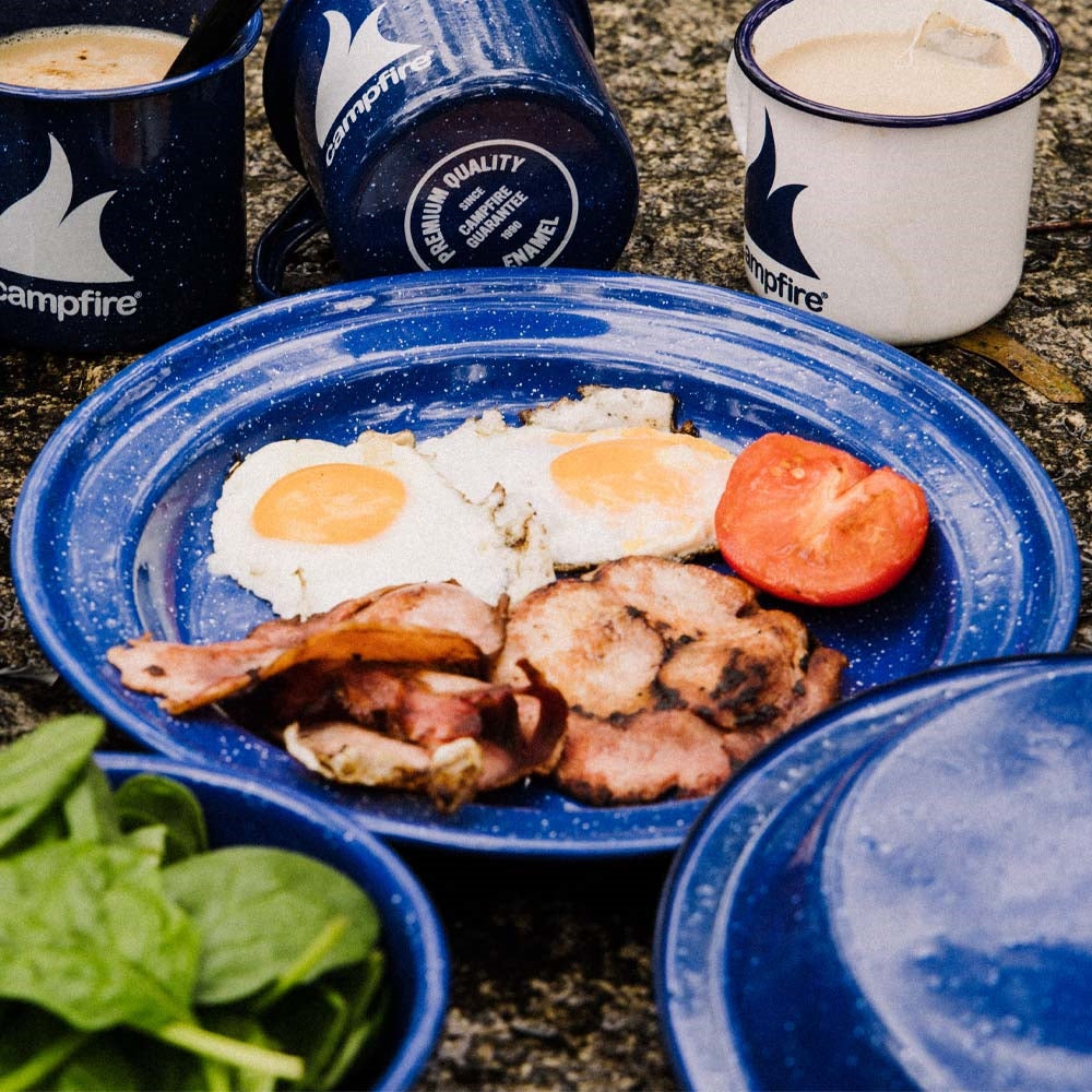 CAMPFIRE 27CM ENAMEL FLAT PLATE
