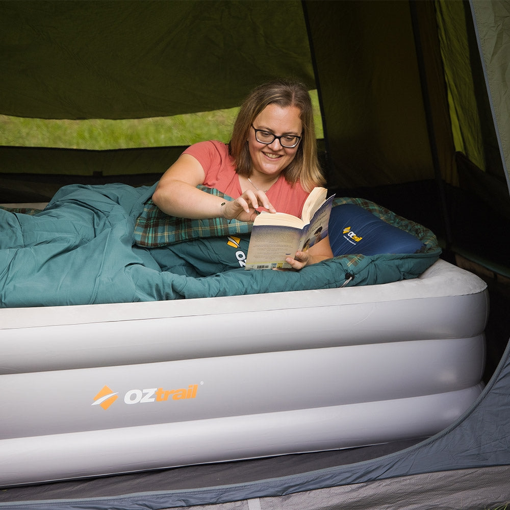 OZTRAIL DUOCOMFORT QUEEN DOUBLE HIGH AIR BED