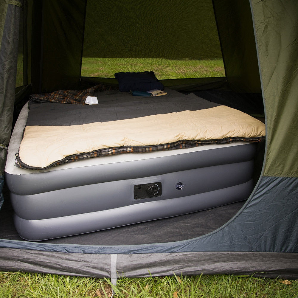 OZTRAIL DUOCOMFORT QUEEN 12V/240V AIRBED