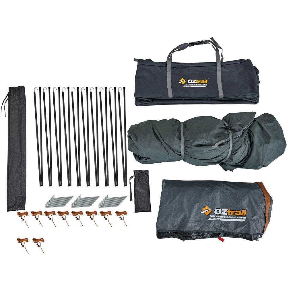 OZTRAIL FAST FRAME BLOCKOUT LUMOS TENT 10 PERSON