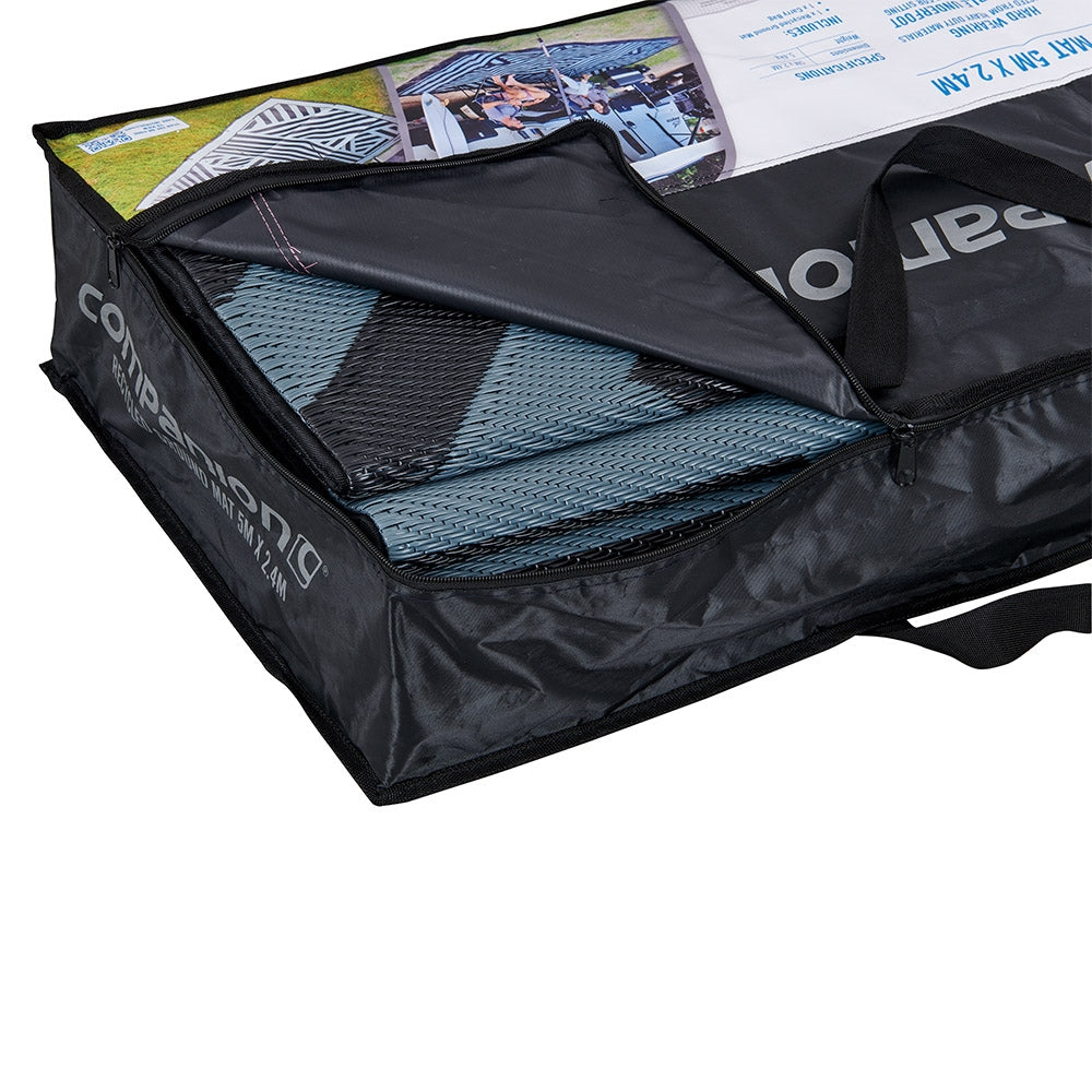COMPANION RECYCLED GROUND MAT 5X2.4M BLACK & GREY