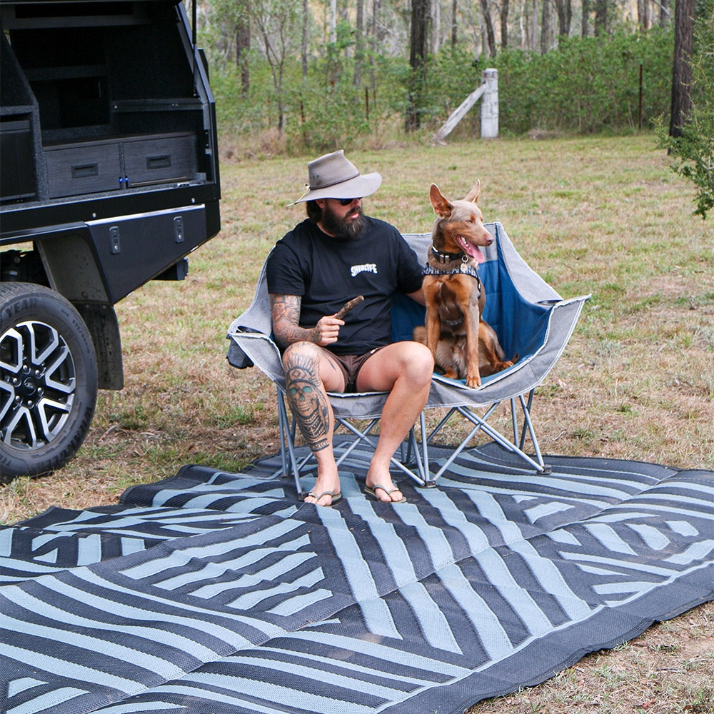 COMPANION RECYCLED GROUND MAT 5X2.4M BLACK & GREY