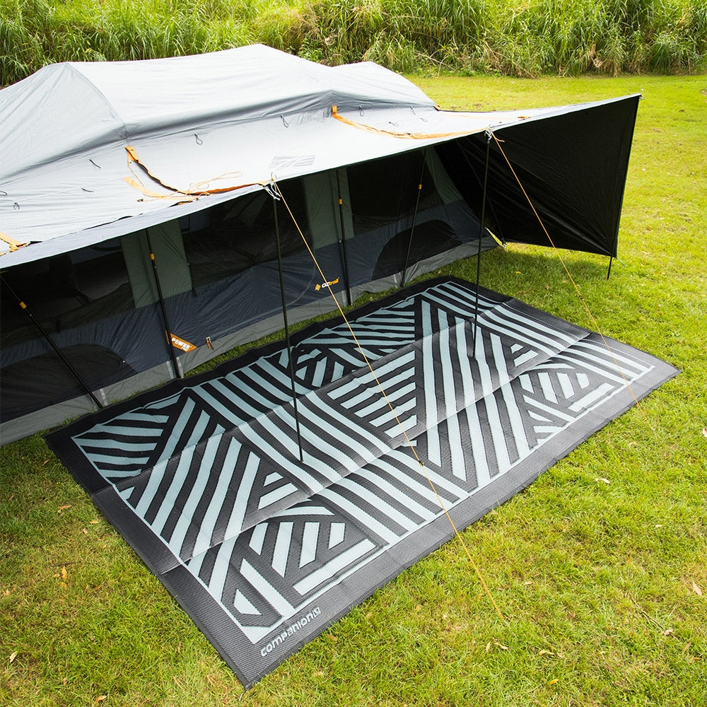 COMPANION RECYCLED GROUND MAT 5X2.4M BLACK & GREY