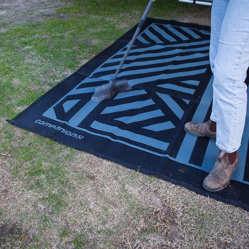 COMPANION RECYCLED GROUND MAT 5X2.4M BLACK & GREY