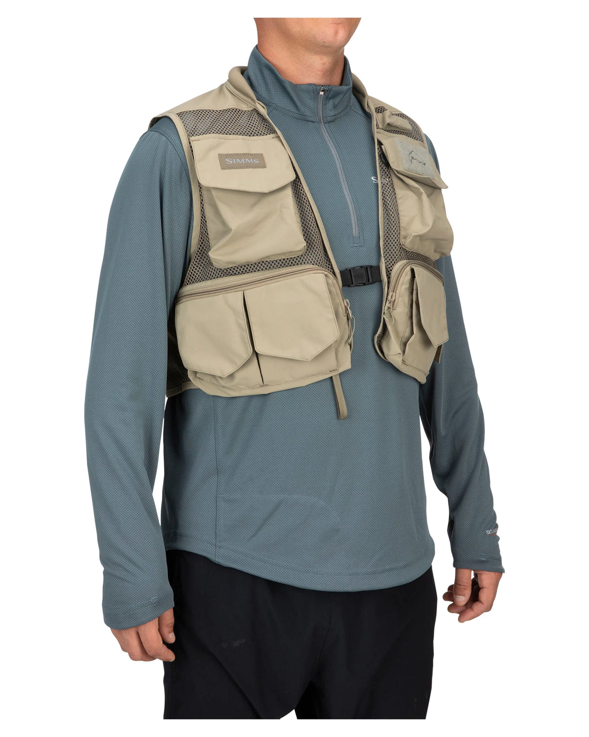 SIMMS TRIBUTARY VEST TAN MEDIUM