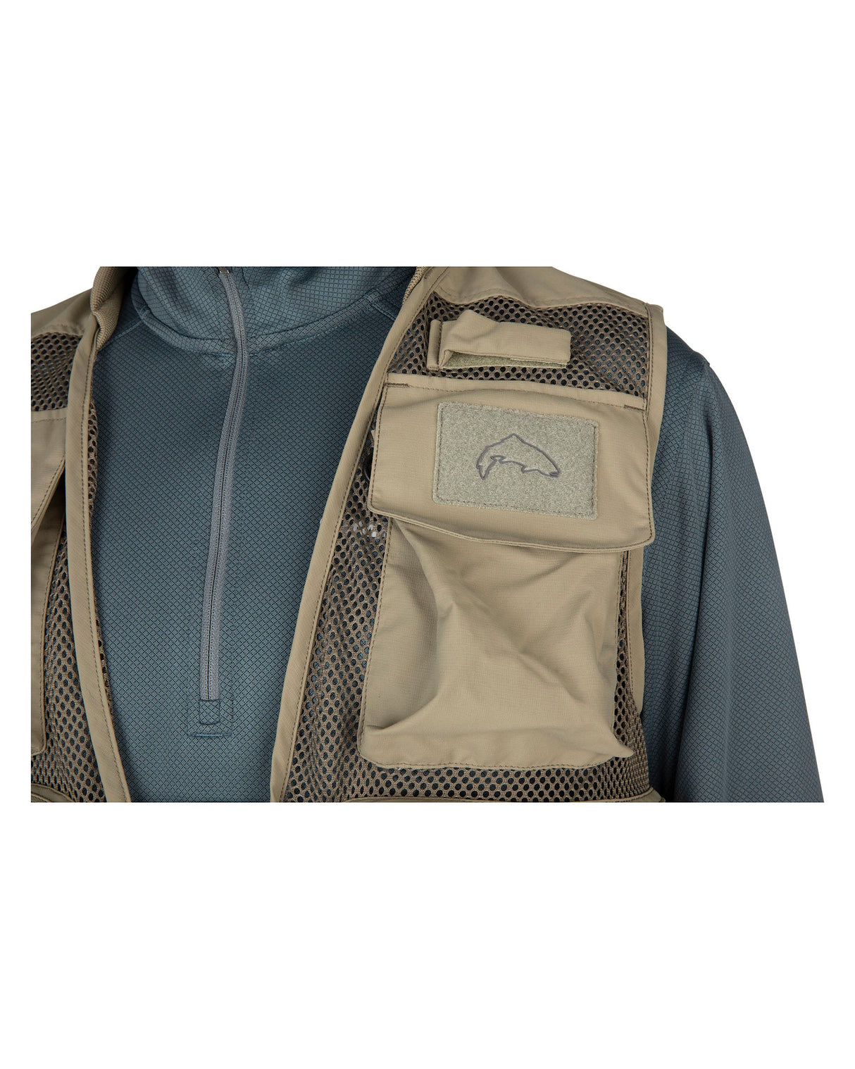 SIMMS TRIBUTARY VEST TAN MEDIUM