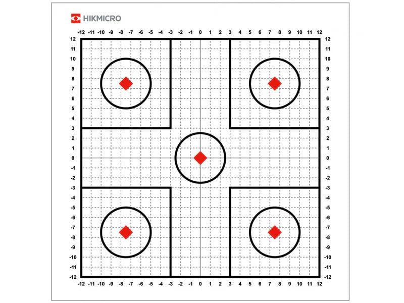 HIKMICRO ZEROING TARGET FOR THERMAL SCOPES