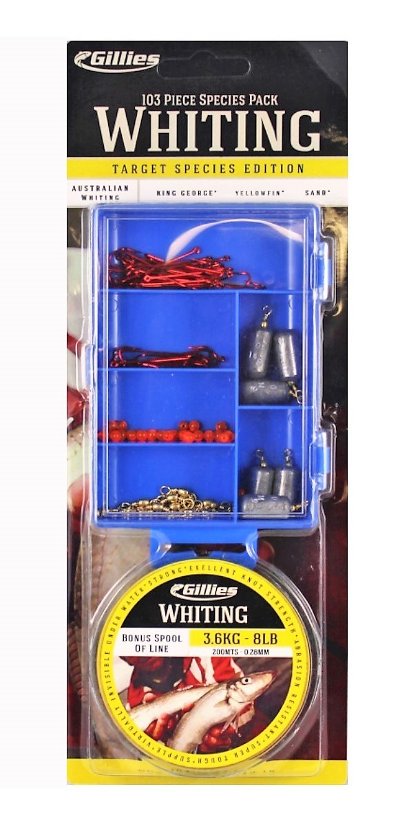 GILLIES WHITING TACKLE PACK - 100 PIECE ASSORTED TACKLE KIT