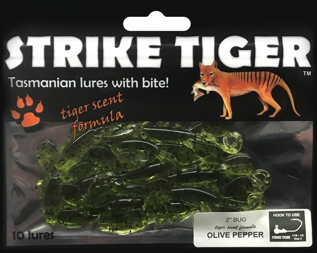 STRIKE TIGER 2IN BUG SOFT PLASTIC LURE