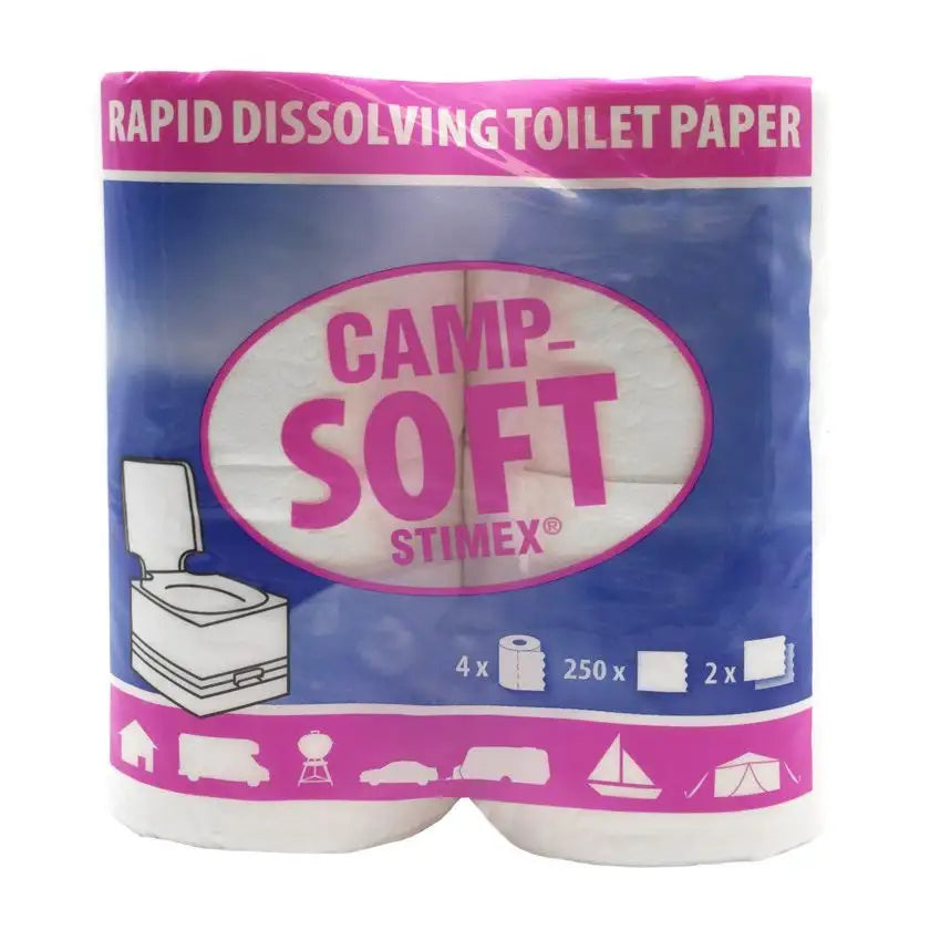 SUPEX TIMEX CAMP SOFT TOILET PAPER 4 ROLLS
