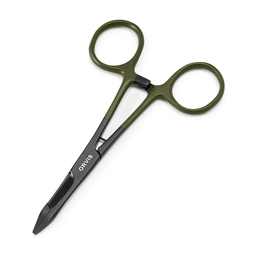 ORVIS FLOW SCISSOR FORCEPS - BLACK/OLIVE