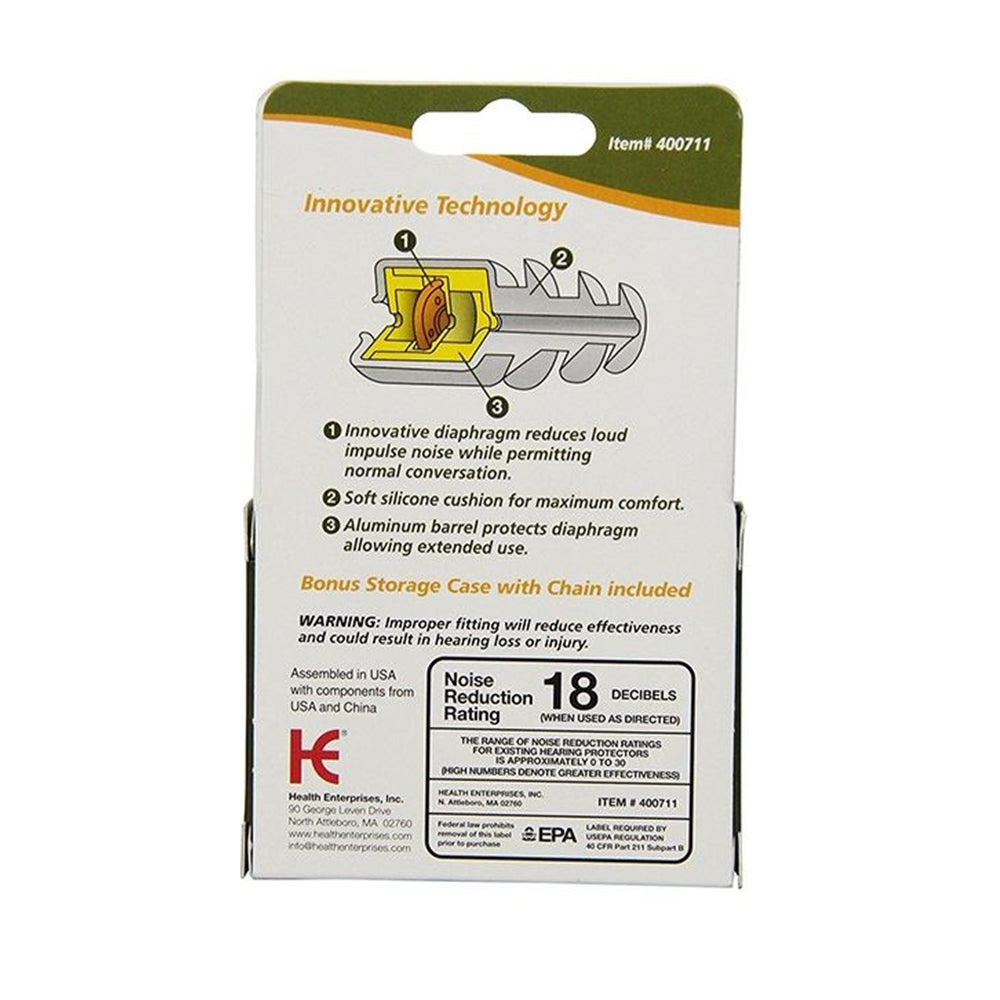 ACU-LIFE SHOOTERS HEARING PROTECTORS EAR PLUGS - 400711