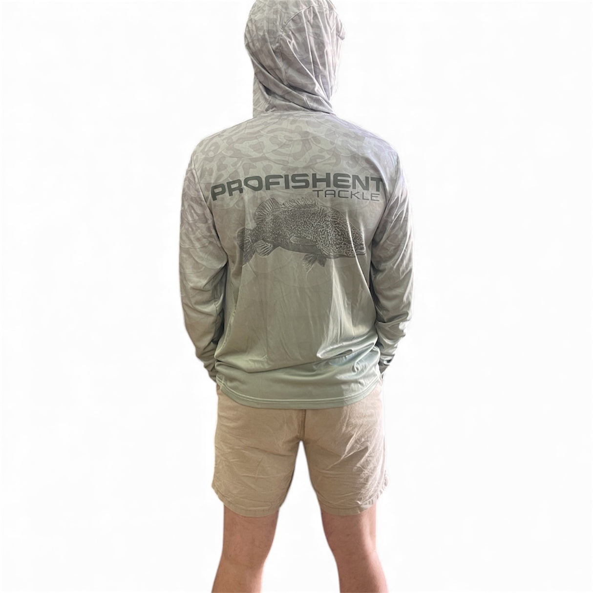 PROFISHENT HOODED FISHING SHIRT OLIVE MURRAY COD