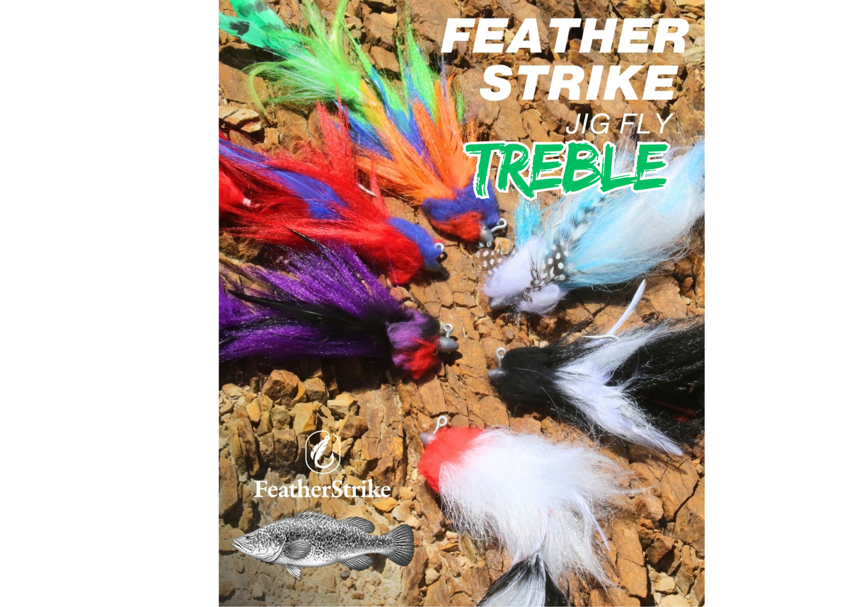 FEATHER STRIKE 3/4OZ JIG FLY TREBLE STINGER