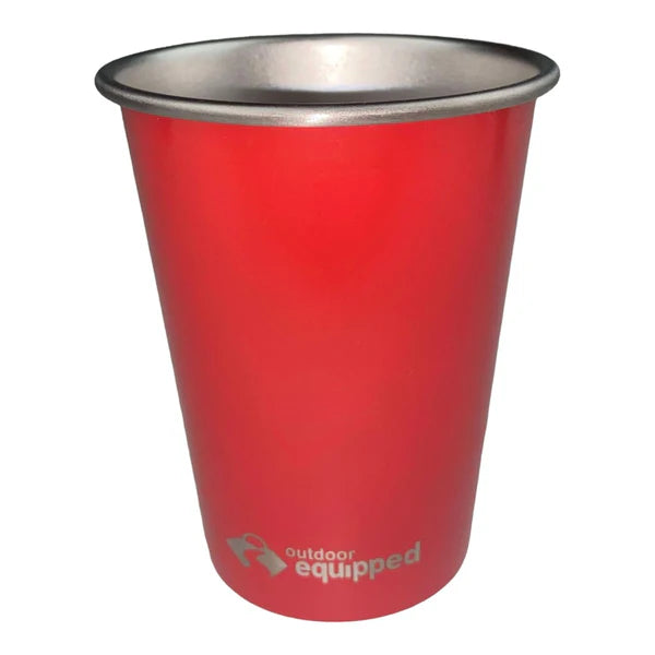 OUTDOOR EQUIPPED SS DRINKING CUP 4X 350ML