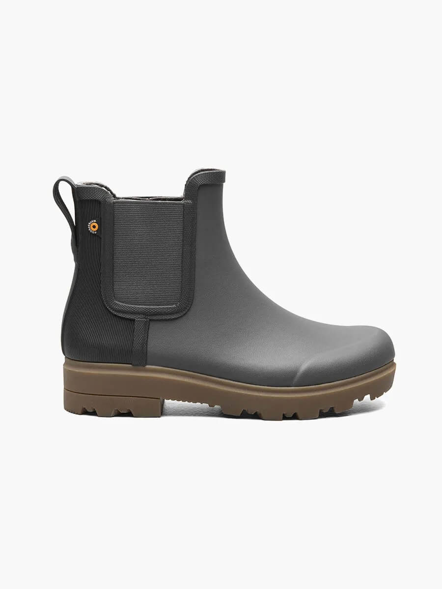 BOGS HOLLY CHELSEA CASUAL BOOTS DARK GREY