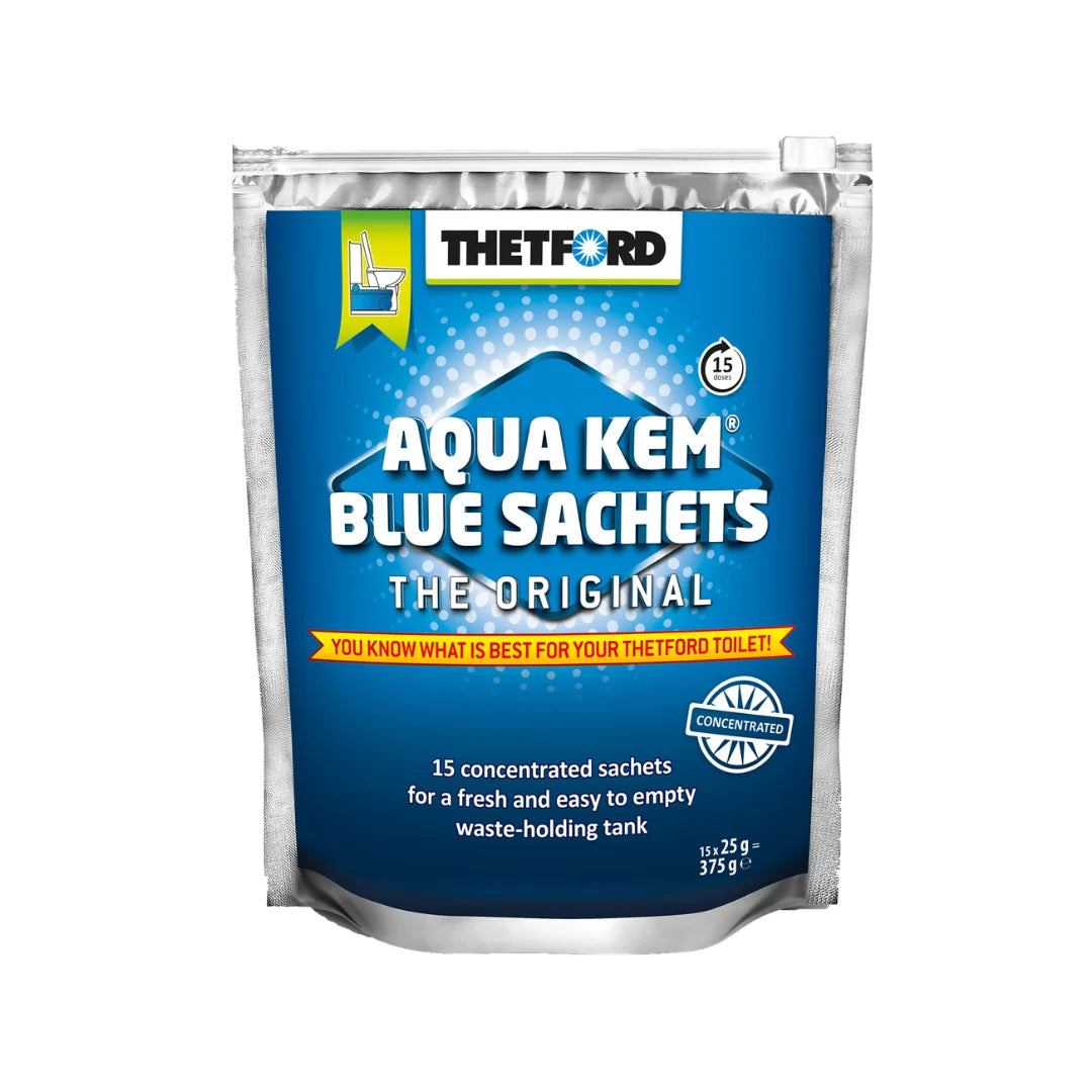 THETFORD AQUA KEM SATCHETS - BLUE 15PK