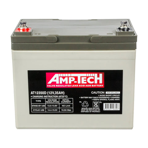 AMPTECH 12V 35AH AGM BATTERY AT12350D