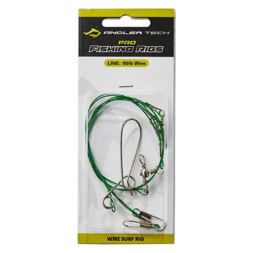 ANGLER TECH PRO FISHING RIGS - WIRE SURF RIG 90LB