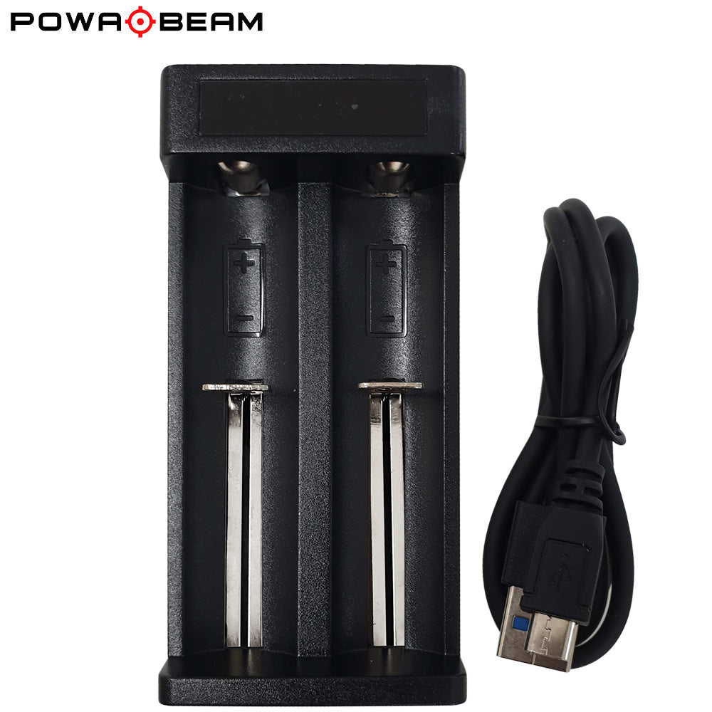 POWA BEAM DUAL LITHIUM BATTERY CHARGER WITH DISPLAY