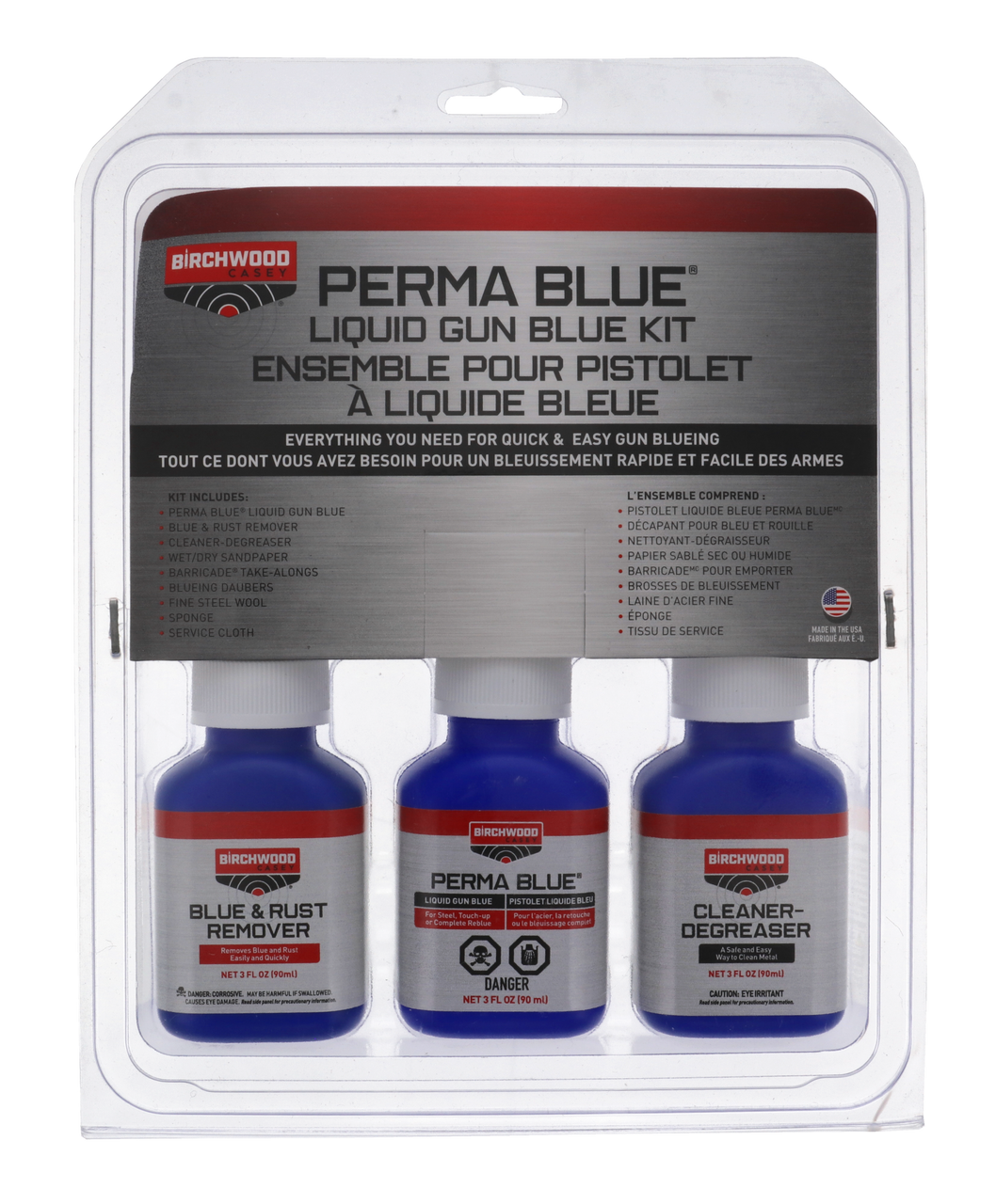 BIRCHWOOD CASEY - COMPLETE PERMA BLUE LIQUID GUN BLUE KIT