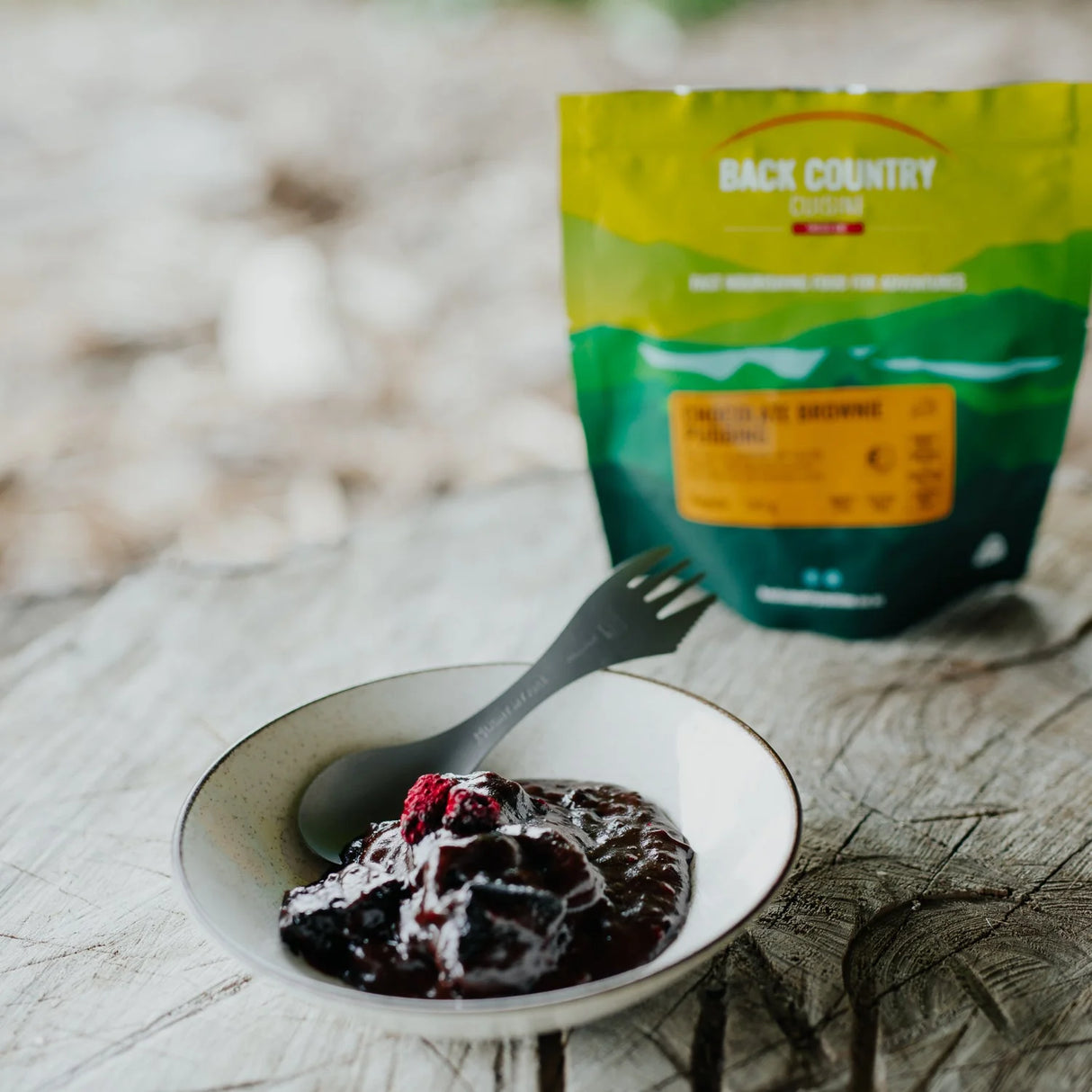 BACK COUNTRY CUISINE CHOCOLATE BROWNIE PUDDING 150G FREEZE-DRY MEAL