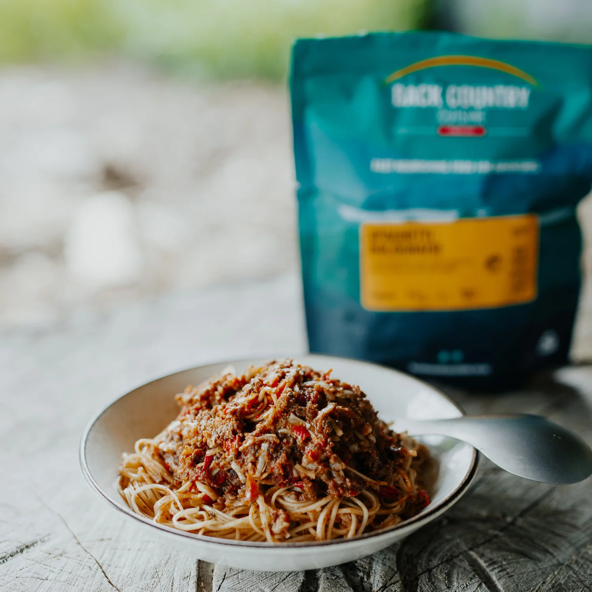 BACK COUNTRY CUISINE SPAGHETTI BOLOGNAISE FREEZE-DRY MEAL