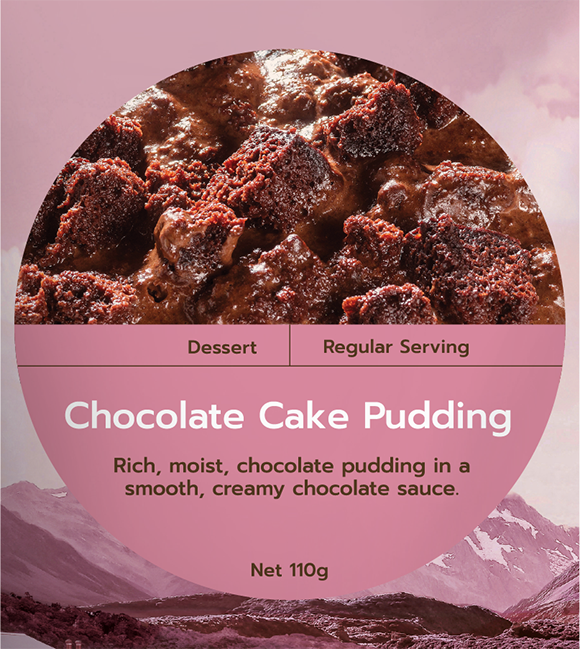 REAL MEALS CHOCOLATE CAKE PUDDING 110G