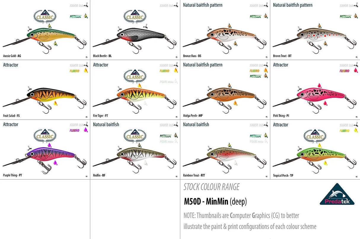 PREDATEK 50MM MINMIN DEEP HARD BODY LURE