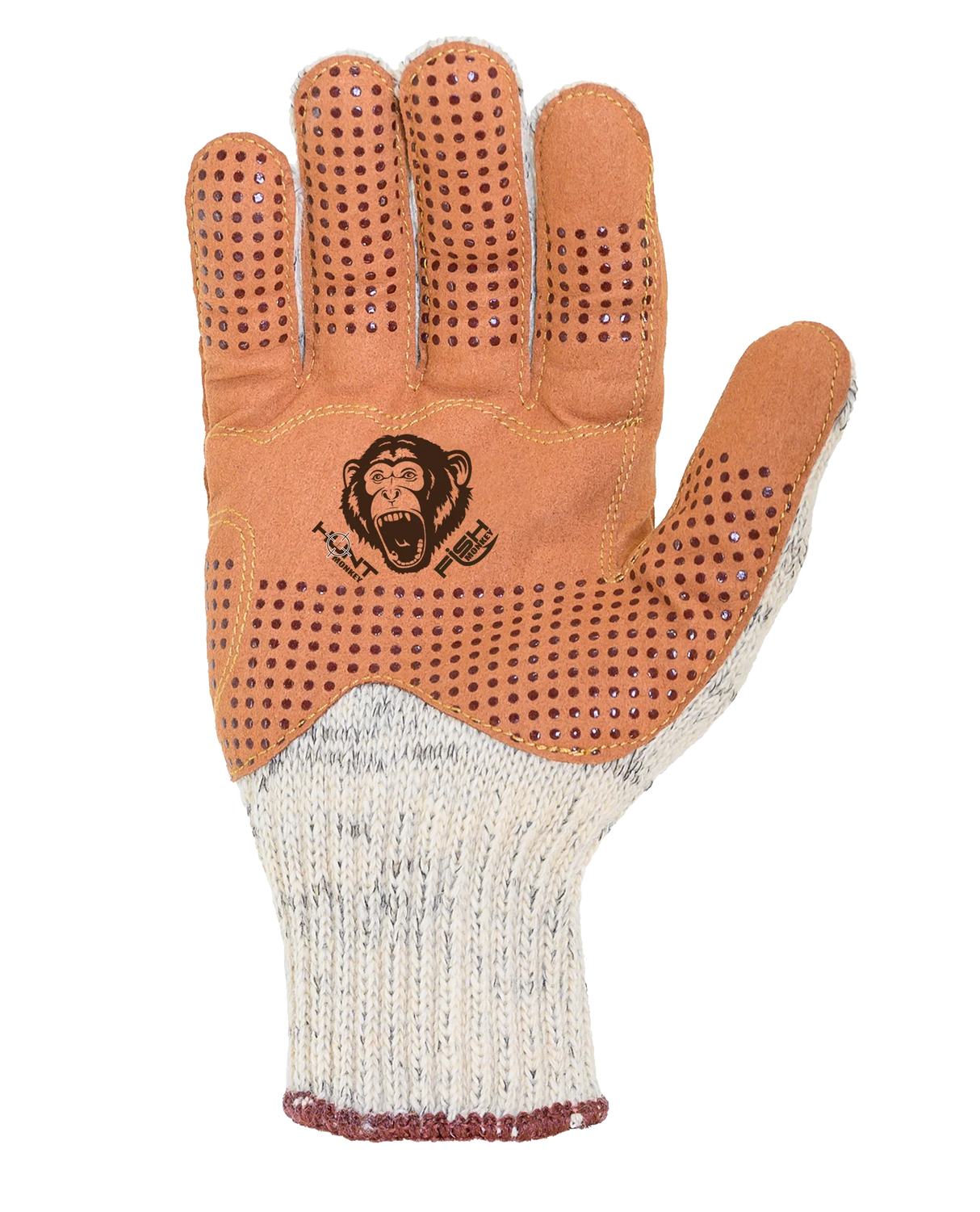 FISH MONKEY WOOLLY TAN COLOUR FULL FINGER FISHING HUNTING GLOVES