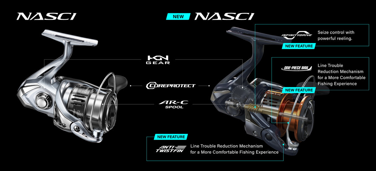 SHIMANO NASCI FD SPINNING REEL