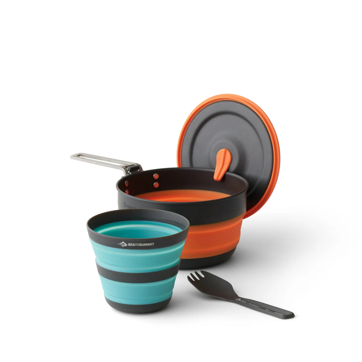 SEA TO SUMMIT FRONTIER ULTRALIGHT COLLAPSIBLE 1L POT COOKSET-(3 PIECE)