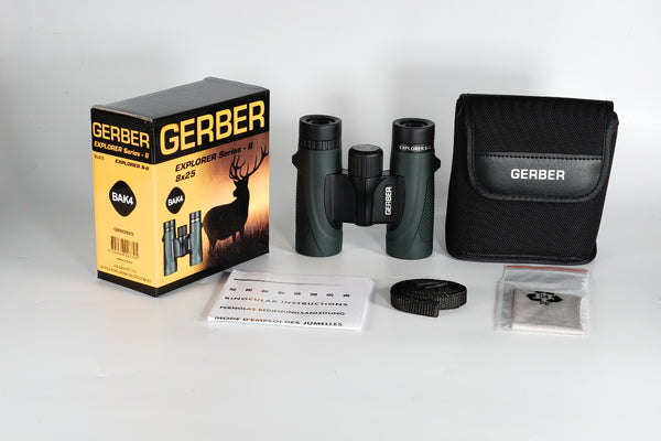GERBER EXPLORER S-II 8X25 BAK4 BINOCULARS