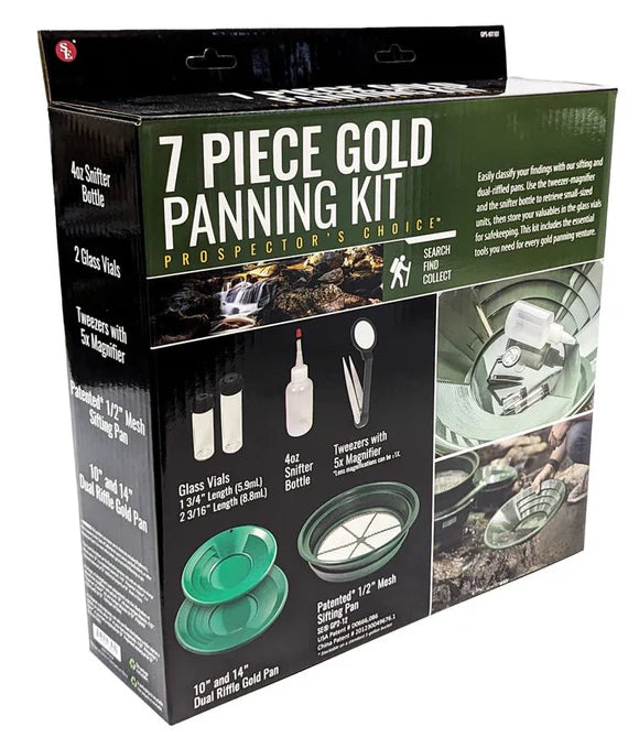PROSPECTORS CHOICE 7 PIECE GOLD PANNING KIT