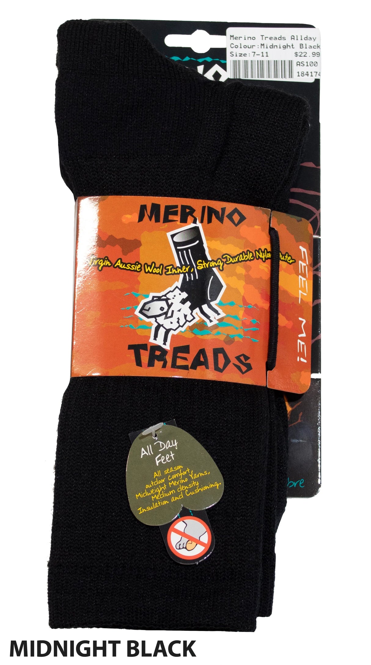 MERINO TREADS SOCKS ALLDAY FEET