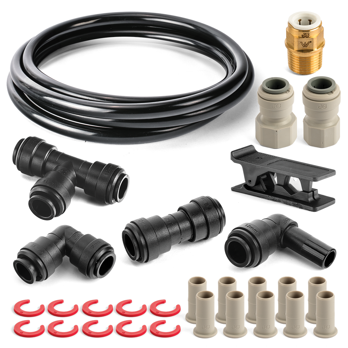 JOHN GUEST CARAVAN PLUMBING REPAIR KIT BLACK