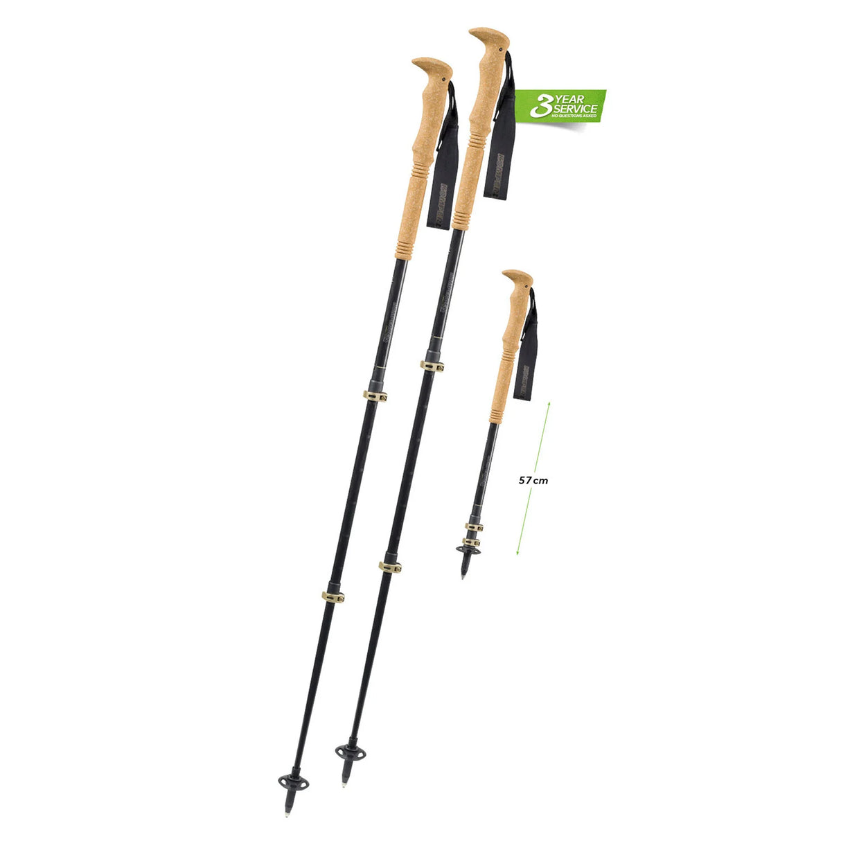 KOMPERDELL C3 CARBON CLOUD COMPACT TREKKING POLES