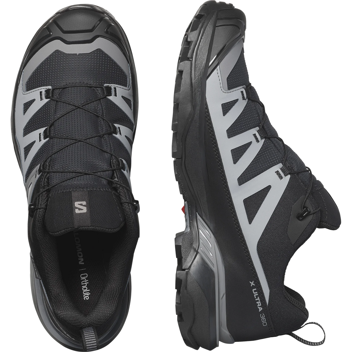 SALOMON MEN'S X ULTRA 360 GORE-TEX HIKING SHOES BLACK/MAGNET/QUIET SHADE