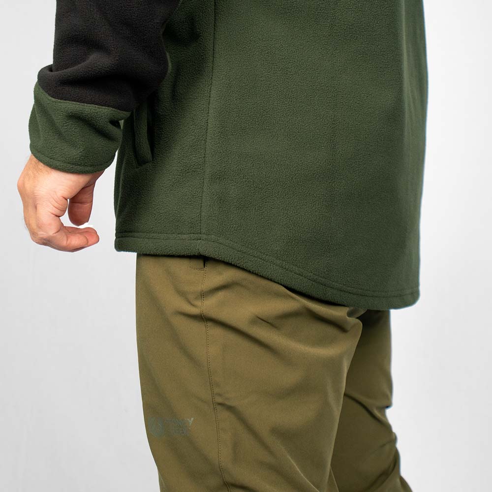 STONEY CREEK M2 QUARTER ZIP TOP BAYLEAF/BLACK
