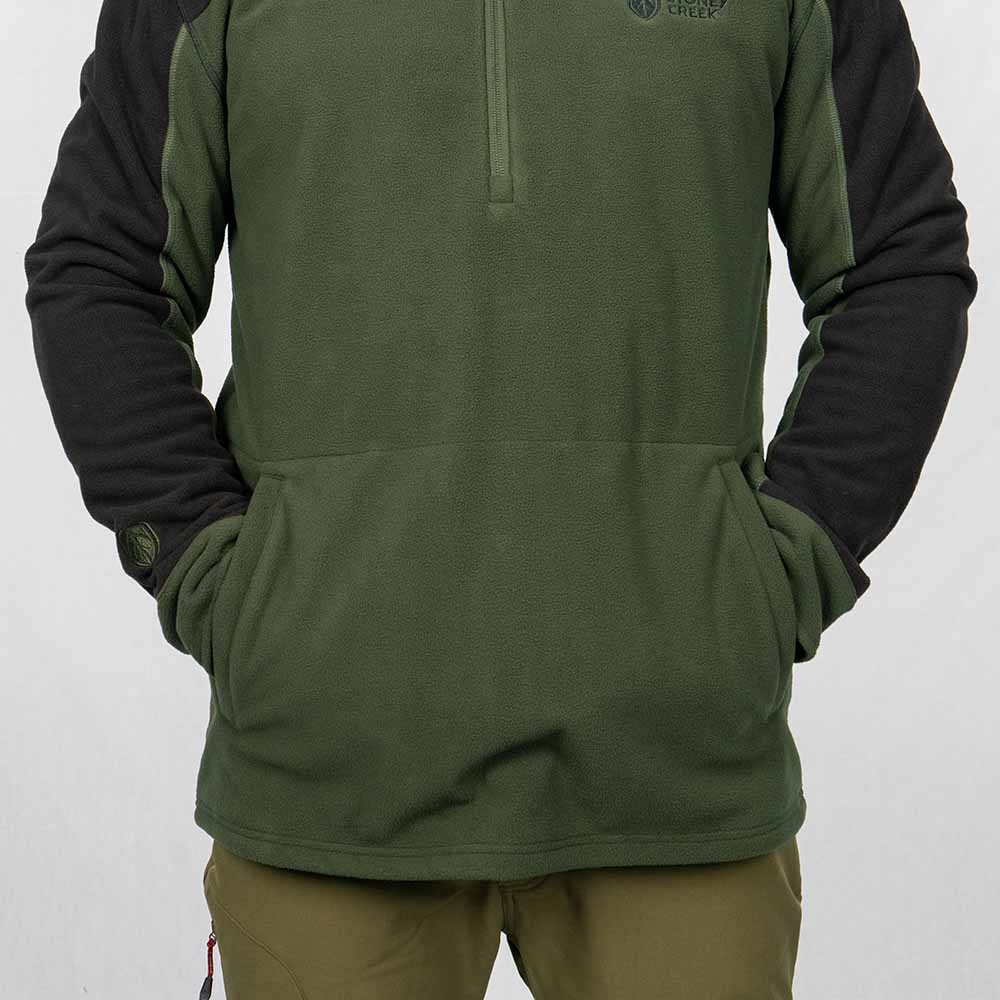 STONEY CREEK M2 QUARTER ZIP TOP BAYLEAF/BLACK
