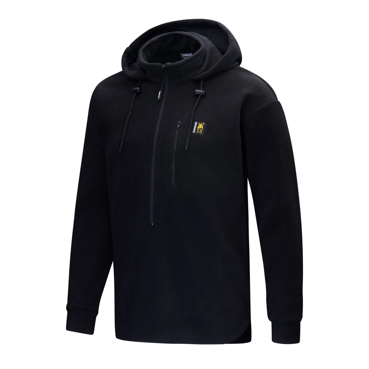 SWAZI THE HOOD FLEECE JUMPER - BLACK