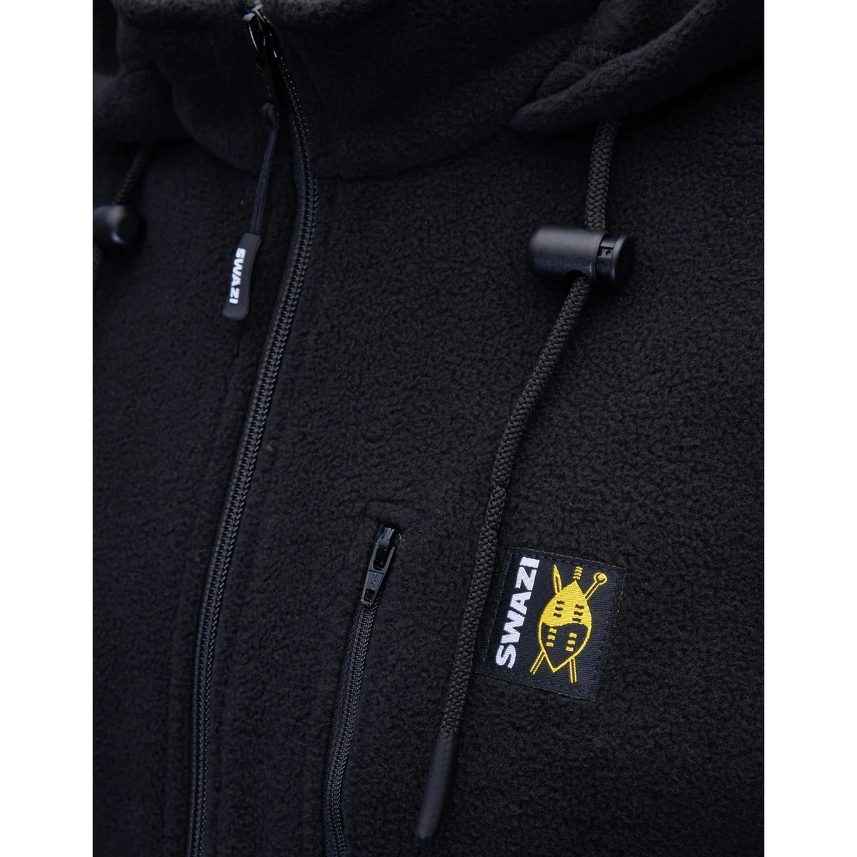 SWAZI THE HOOD FLEECE JUMPER - BLACK