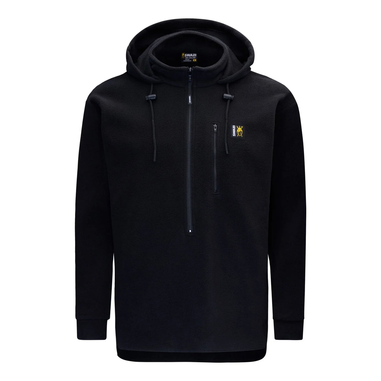 SWAZI THE HOOD FLEECE JUMPER - BLACK