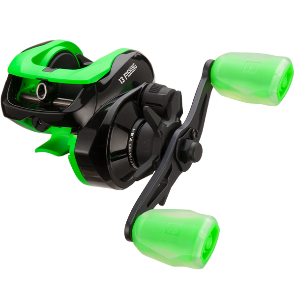 13 FISHING MODUS RP2 RADIOACTIVE PICKLE LEFT HAND BAITCAST REEL