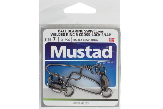 MUSTAD BALL BEARING SWIVEL W/ WELDED RING